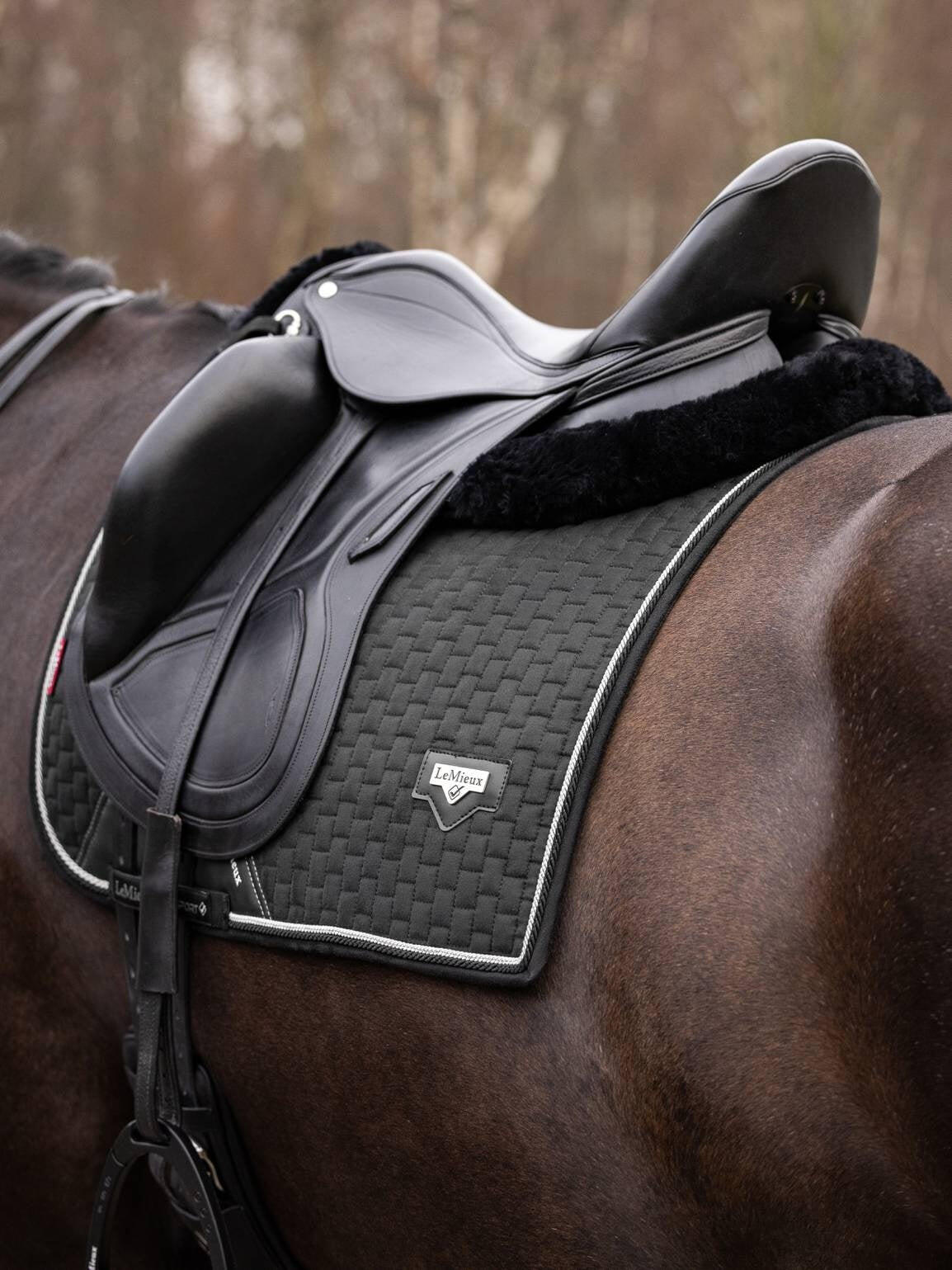 Tapis de dressage pour cheval LeMieux Puissance Suede 6/7