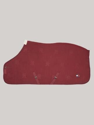 Tommy Hilfiger Equestrian Oxford Fleece Deken Rood -