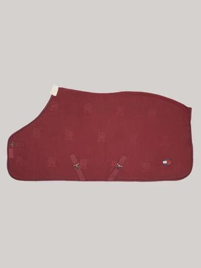Tommy Hilfiger Equestrian Oxford Fleece Deken Rood -
