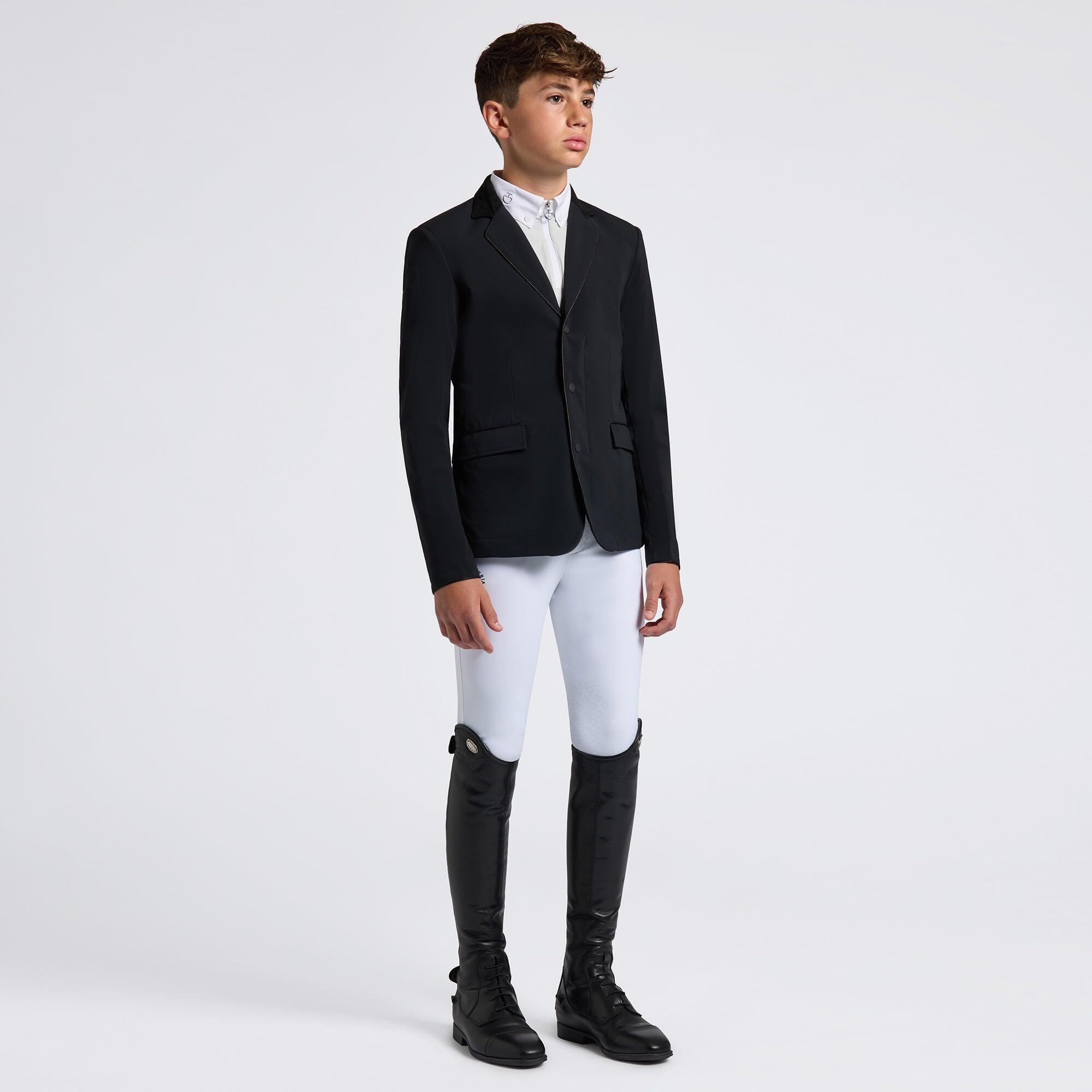 Cavalleria Toscana Gp Jongens Zip Wedstrijd Jas Zwart - 1/3