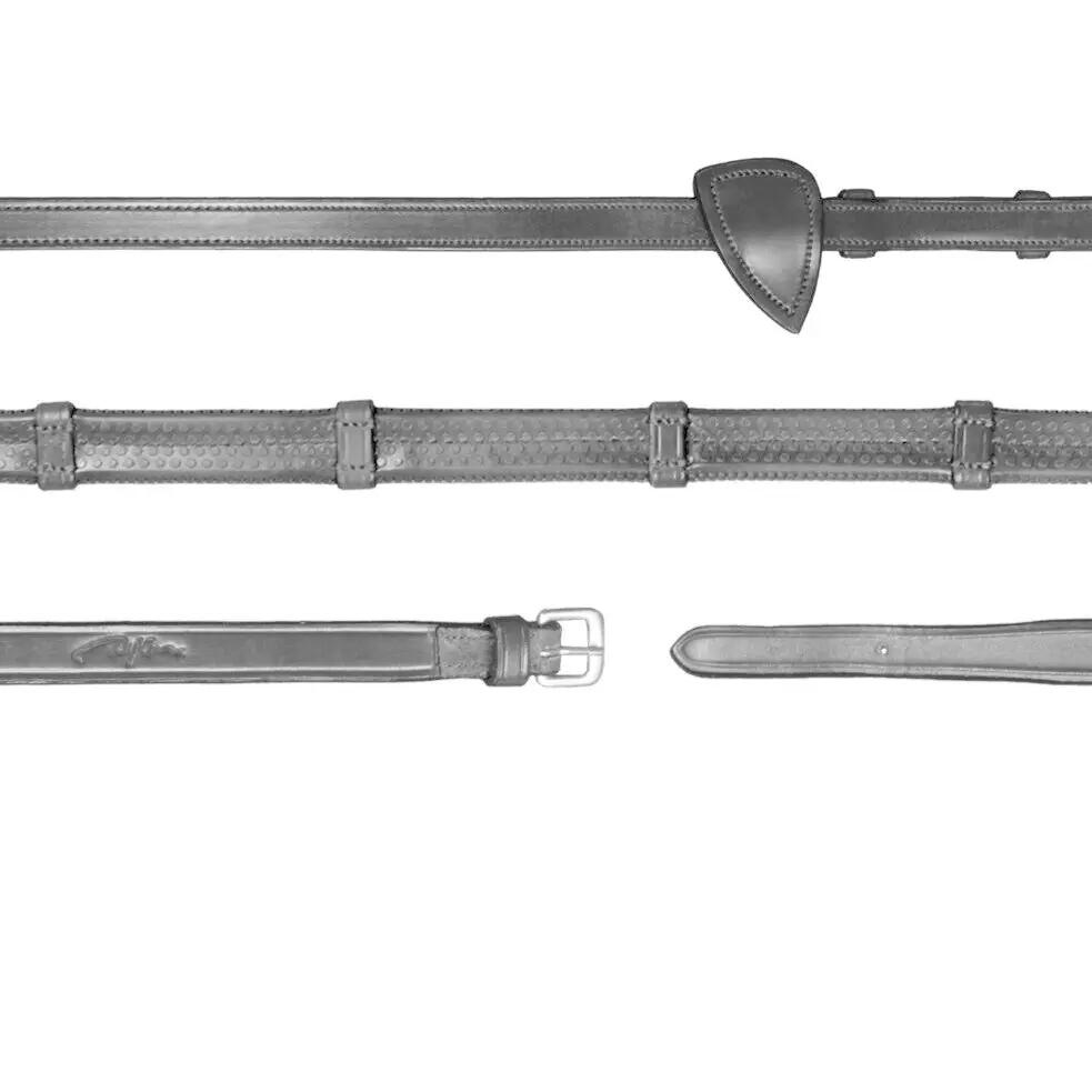 Rubber reins for horse with 7 stops Dy'on 1/2"