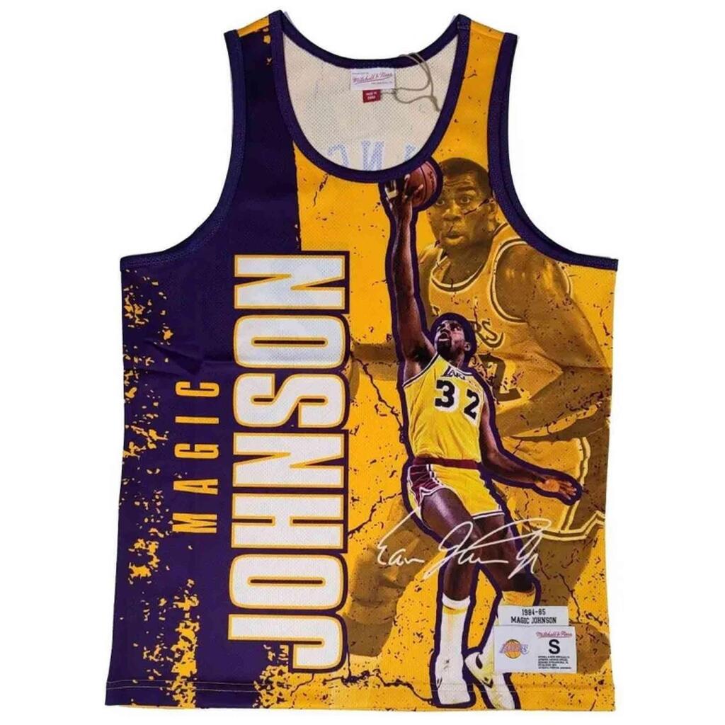 Basketball shirt Mitchell & ness model TNMK5010-LALYYEJHGOLD for man