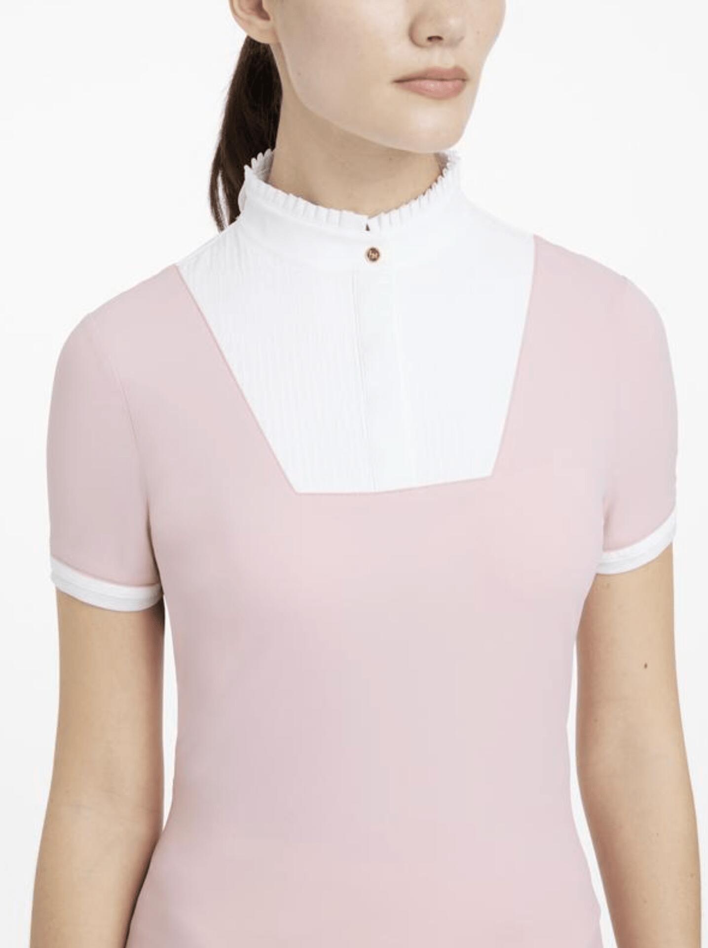 Lemieux Sophia Wedstrijdshirt Met Ruffle Kraag Dames Ss25 Roze - 4/4