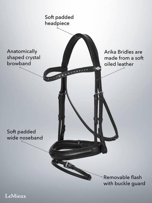 Bridon équitation pour cheval dressage LeMieux Arika 4/7
