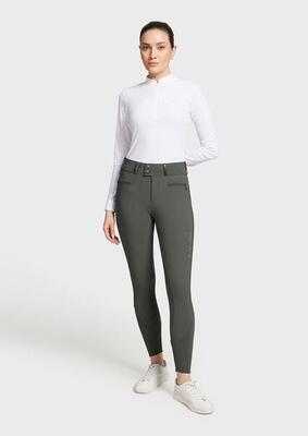 Samshield rijbroek claranova full grip dames ss24 grijs -