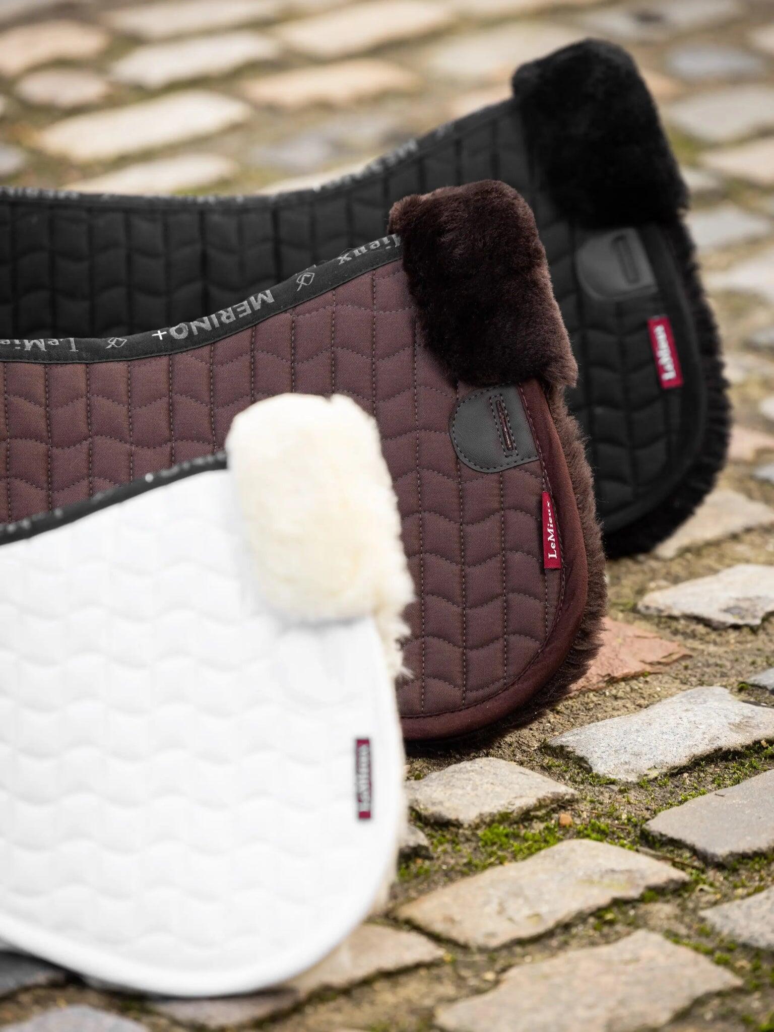 Lemieux Merino+ Half Pad Zadelonderlegger Zwart - 6/6