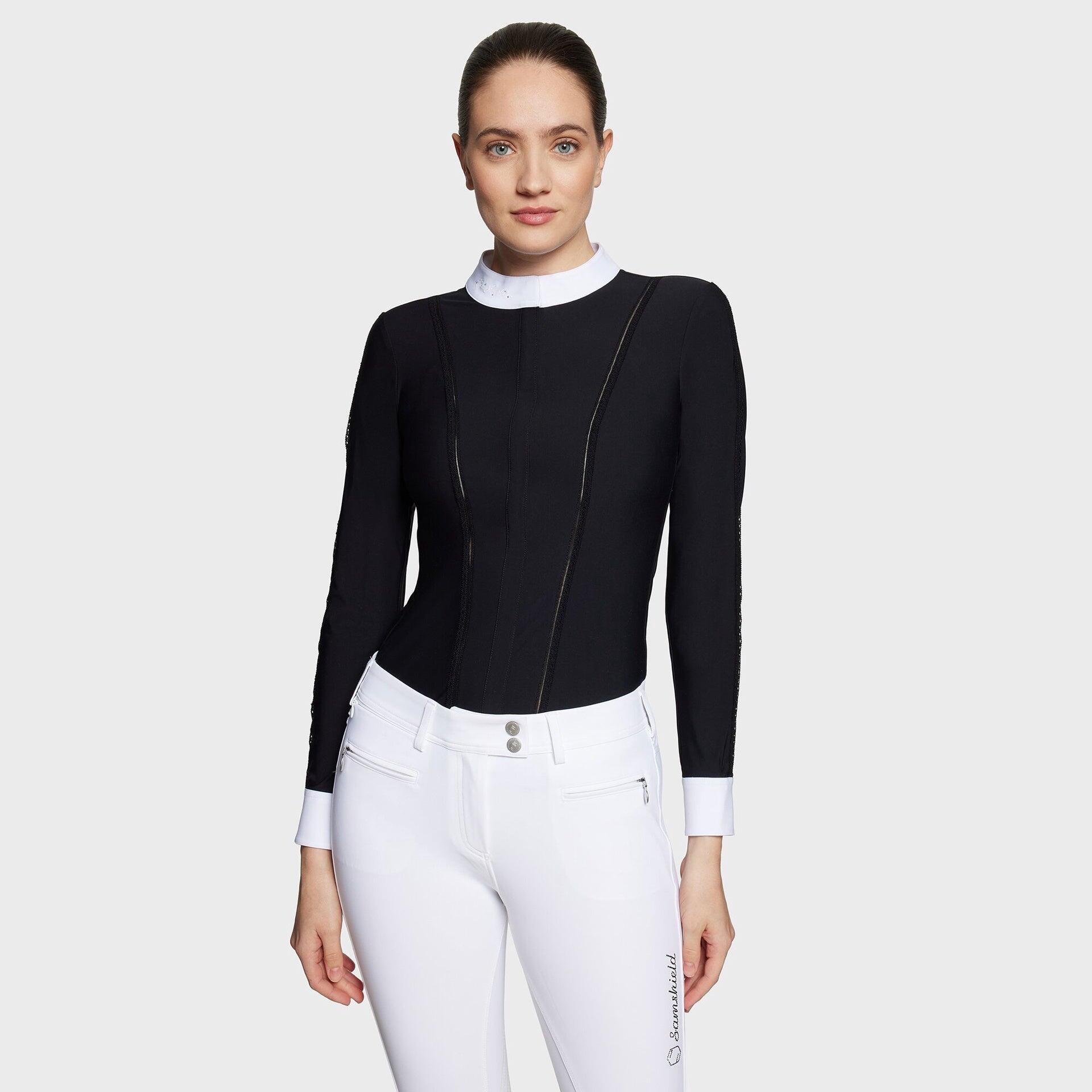 Samshield Carolace Wedstrijdshirt Lange Mouwen Dames Ss25 Zwart - 1/3