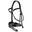 Dy'on Matte Large Crank Noseband With Flash - Working Zwart -