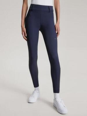 Tommy hilfiger equestrian dames hudson hybrid knee grip rijbroek desert sky