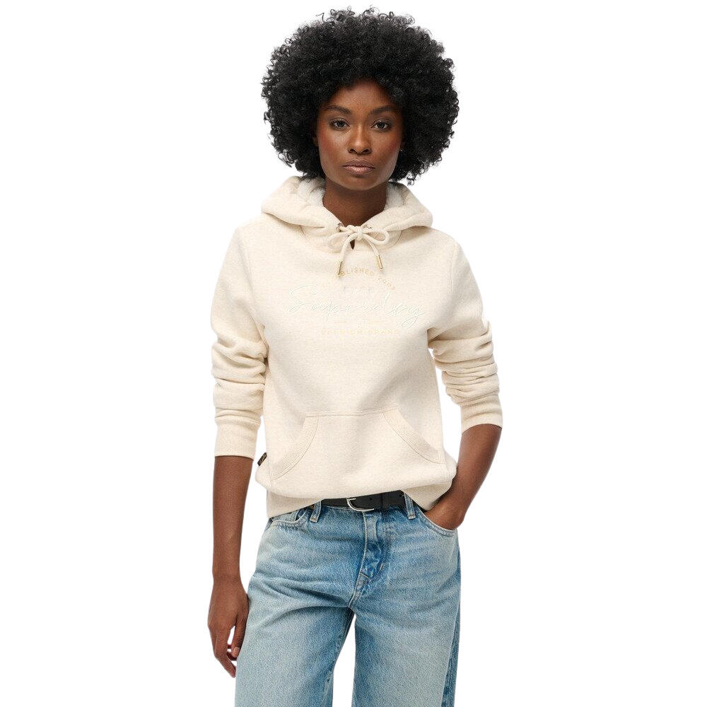 Sweatshirt à capuche et logo métallisé femme Superdry Luxe 2/6