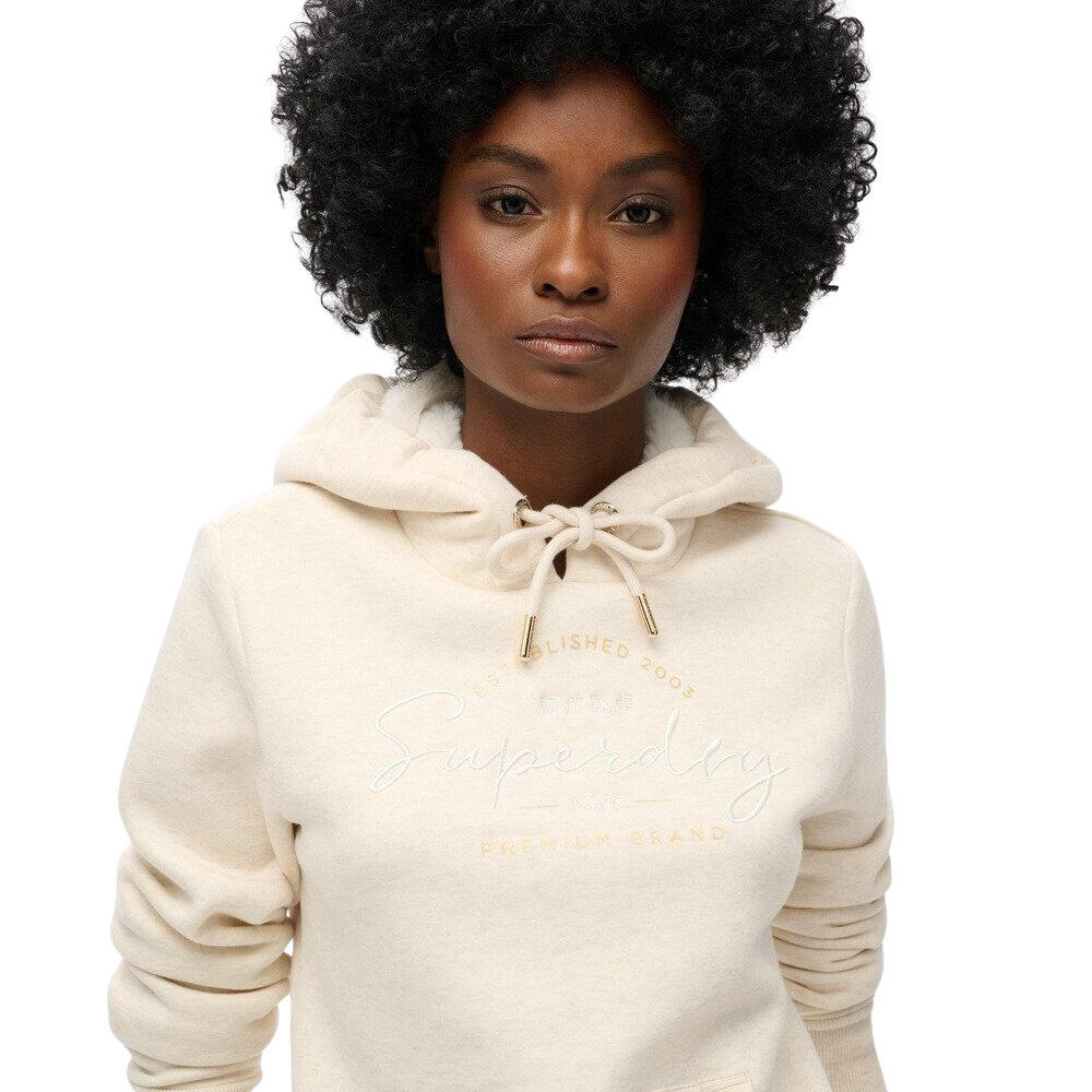 Sweatshirt à capuche et logo métallisé femme Superdry Luxe 5/6