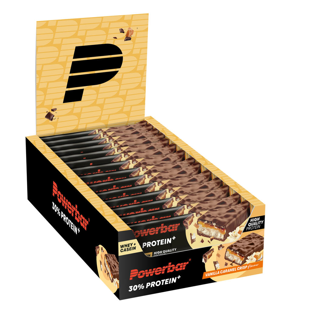 Batch of 15 bars PowerBar ProteinPlus 30 % - Caramel- Vanilla crisp
