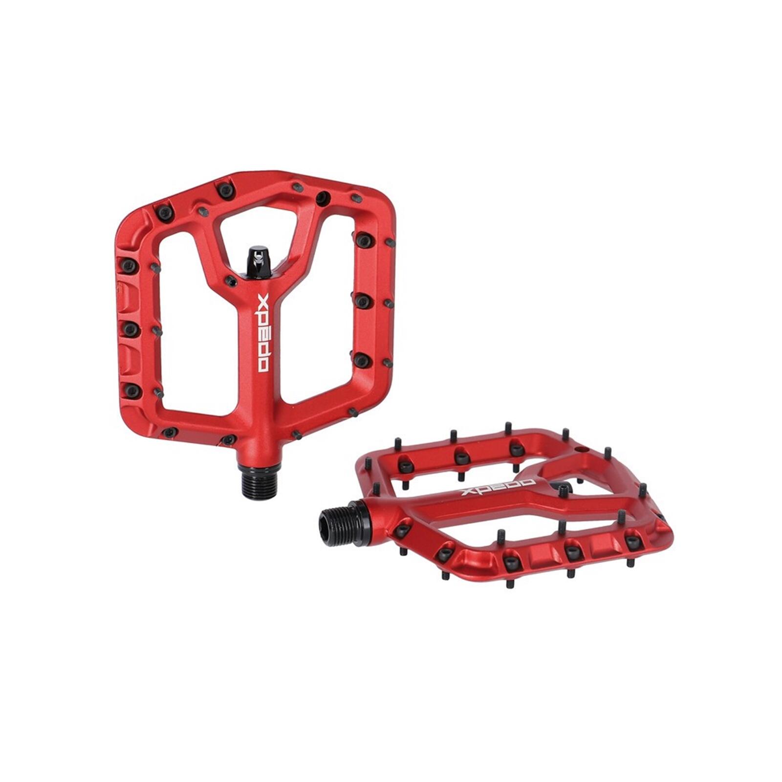 XPEDO Pedale MTB/piattaforma TRIDENT, rosso, 9/16