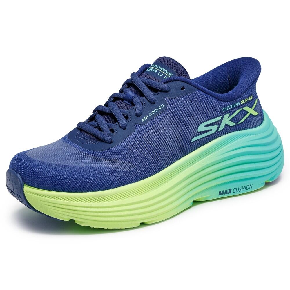 Turnschuh DAMEN Skechers Slip-ins Max Cushioning Enausavour BLAU 3/7