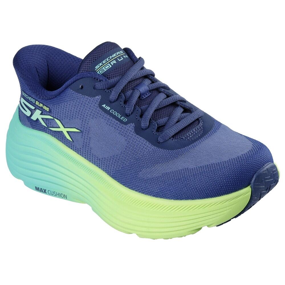Turnschuh DAMEN Skechers Slip-ins Max Cushioning Enausavour BLAU 2/7