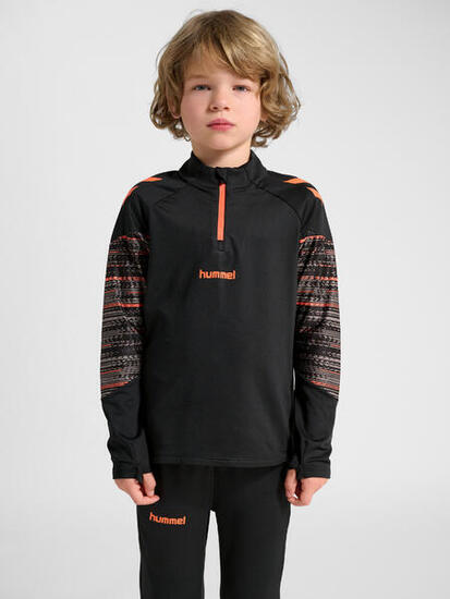 Halbreißverschluss Sweatshirt Daumenlöcher Hmlblaze Multisport Kinder