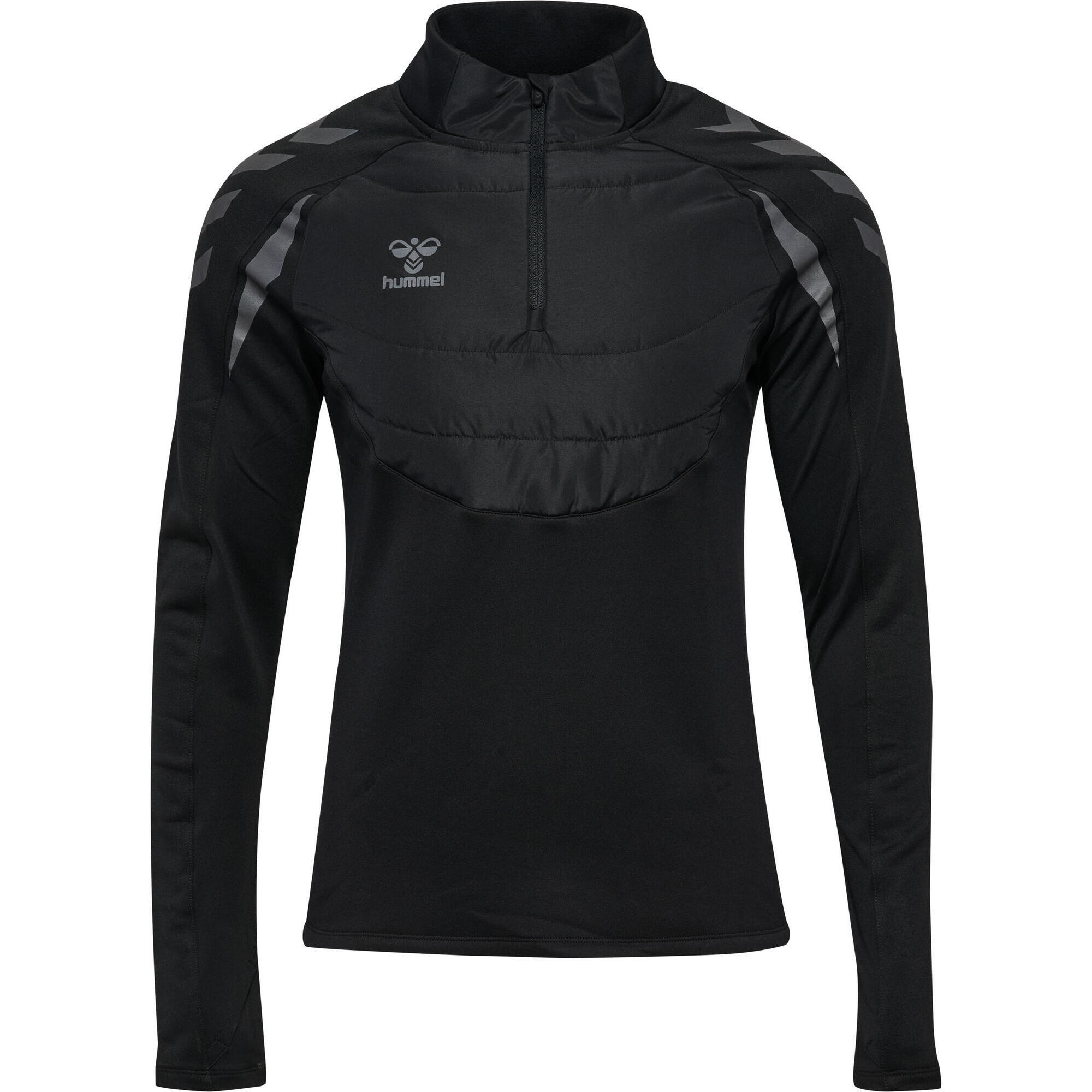 Hummel - Demie-fermeture Éclair Zip Sweat-shirt Hmlbtc Homme Hummel - Pull - Gris|noir - Decathlon