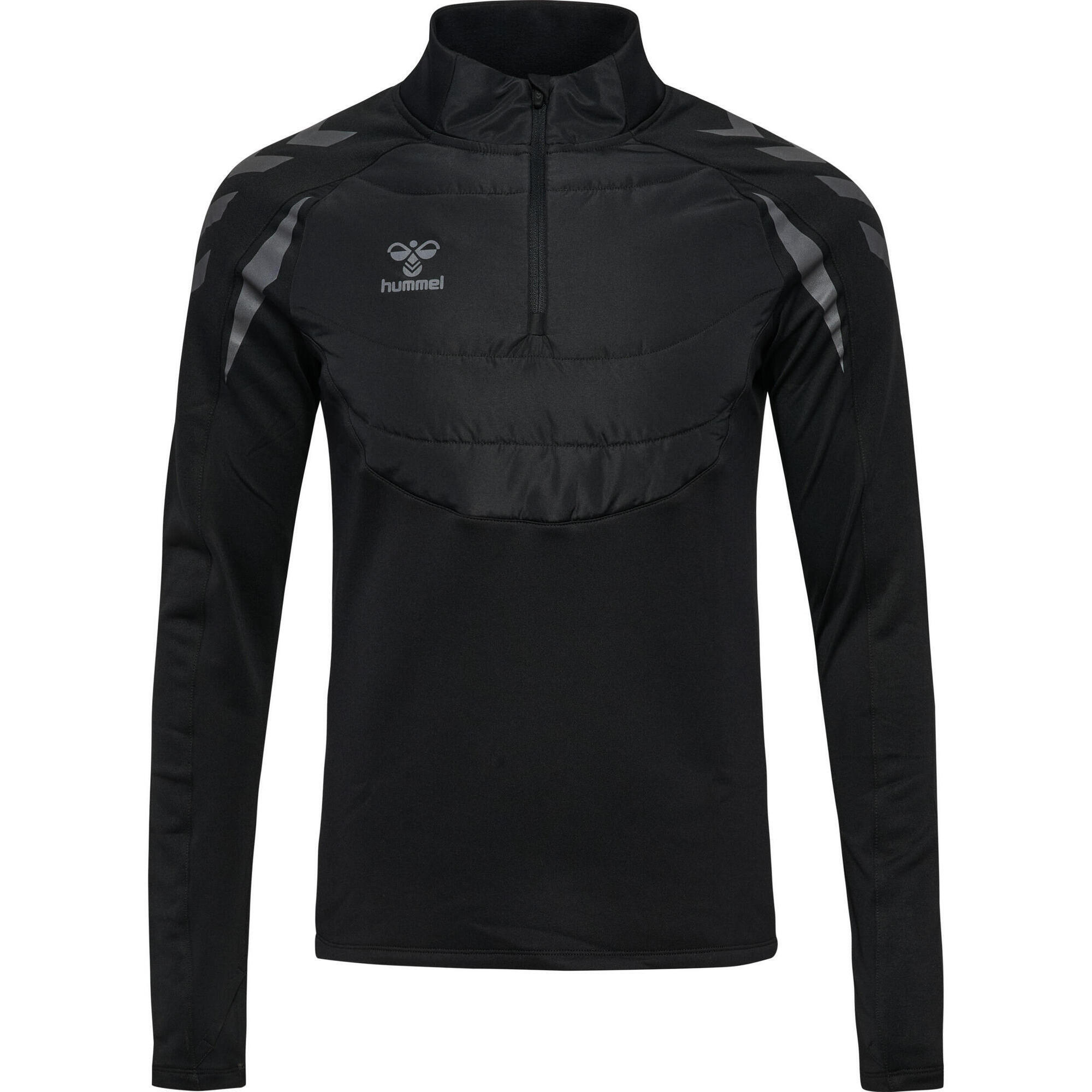 Hummel - Demie-fermeture Éclair Zip Sweat-shirt Hmlbtc Enfant Hummel - Pull - Gris|noir - Decathlon