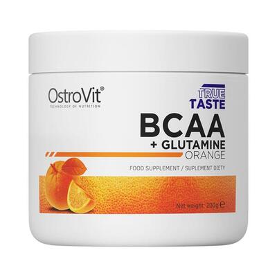 Ostrovit bcaa + glutamine (200g) orange - aminozuren - bcaa