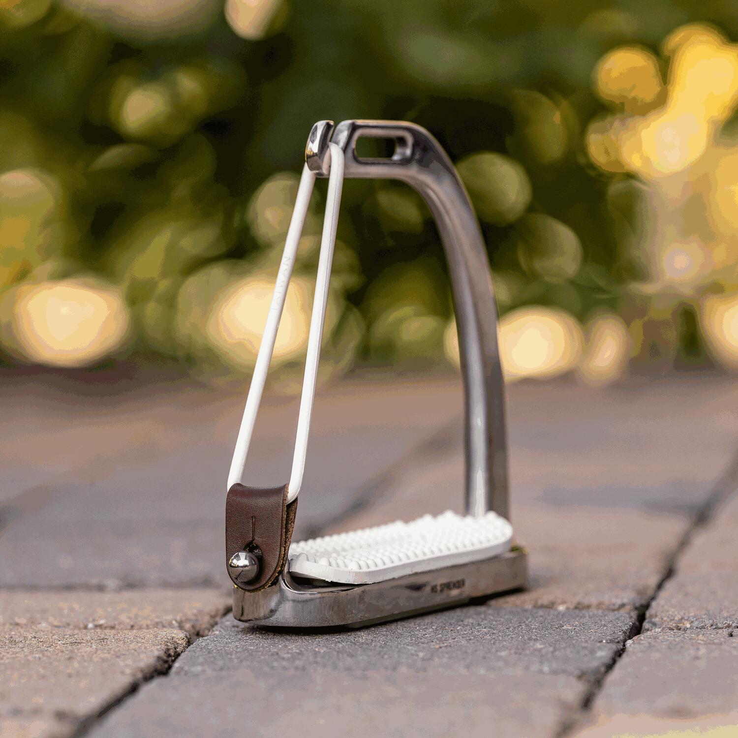 Sprenger Peacock Stirrups With Rubber Ring - Stainless Steel; Size 110 Mm 2/4