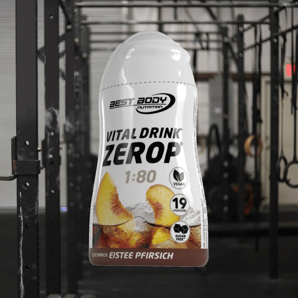 Best Body Nutrition Vital Drink Zerop Squeeze (48ml) Ice Tea Peach 2/3