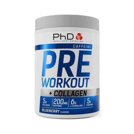 PhD Pre-Workout + Collagen (20 serv) Blueberry - Pre-Workout