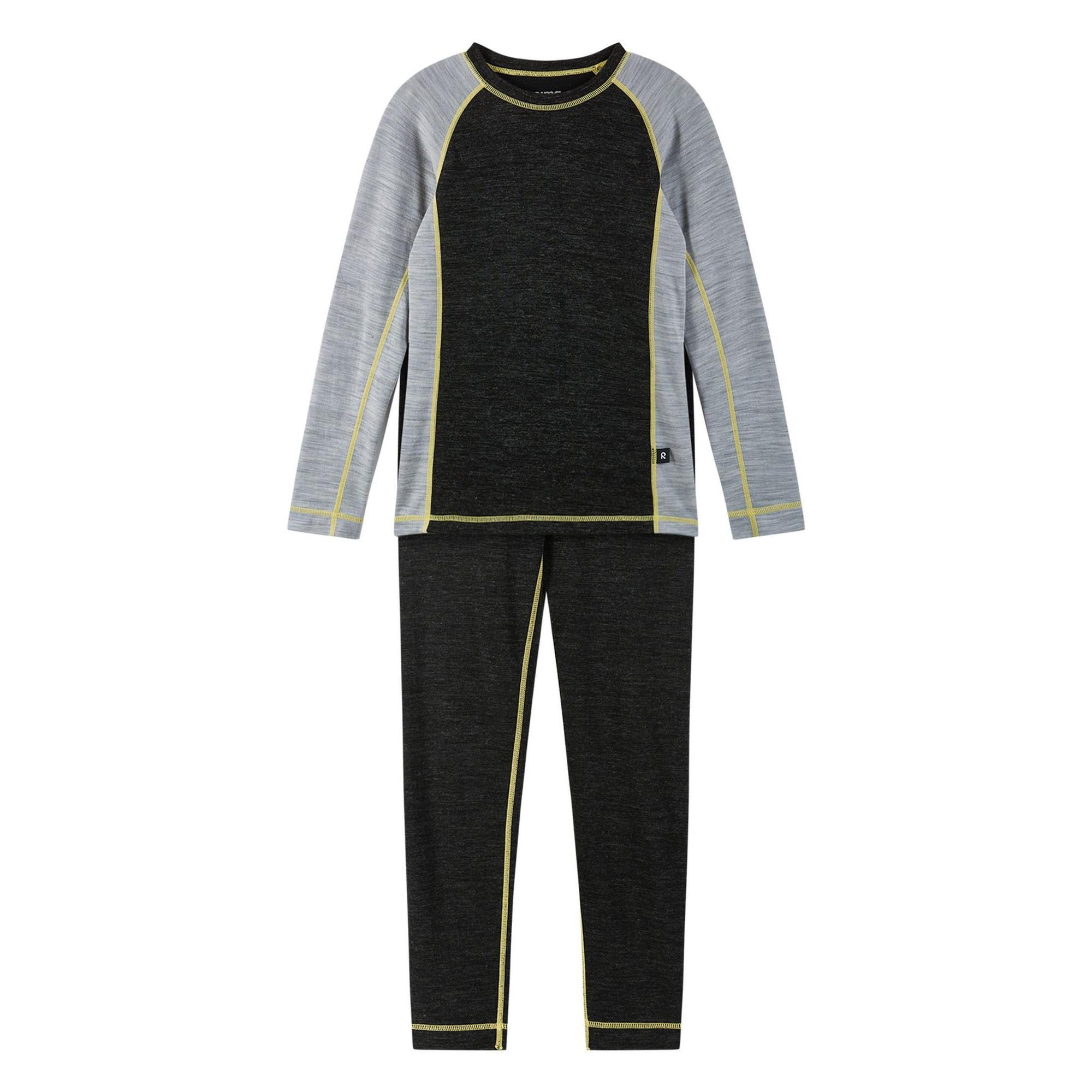 Reima - Ensemble Thermal En Laine Taitoa - Funktionsunterwäsche Aus Wolle - Combinaison De Sudation - Noir - 150 - Decathlon