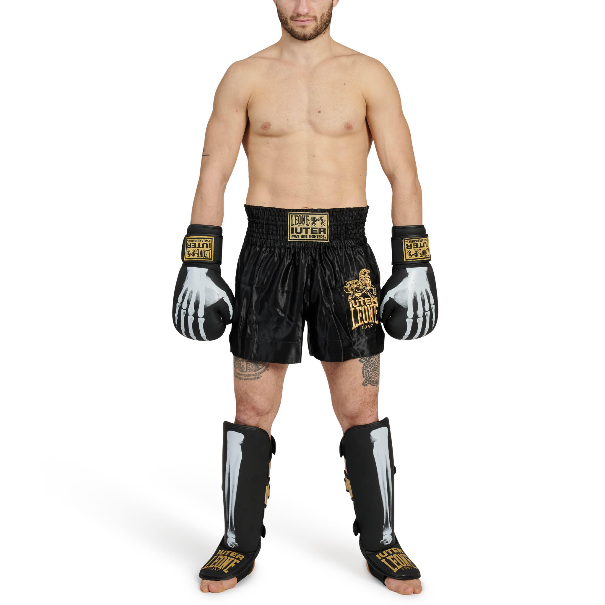 Pantalón Kick-Thai LEONE x IUTER negro S 6/7