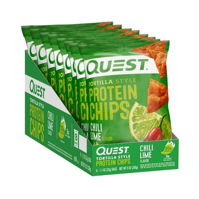 Quest nutrition protein tortilla chips (8x32g) loaded taco