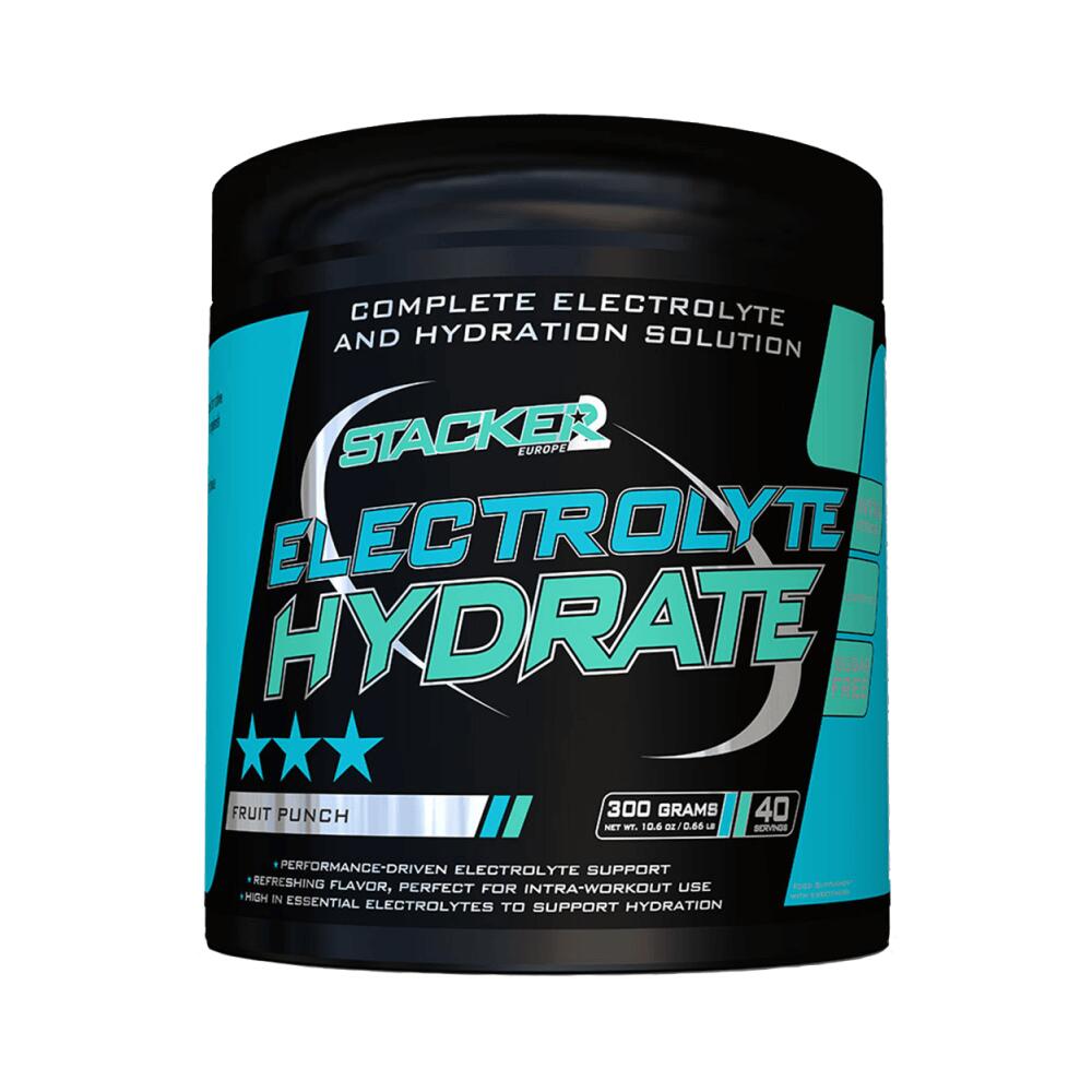 STACKER2 Stacker2 Electrolyte Hydrate (300g) Fruit Punch - Intra e post allenamento