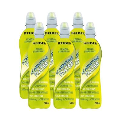 Weider l-carnitine water (6x500ml) lemon-starfruit