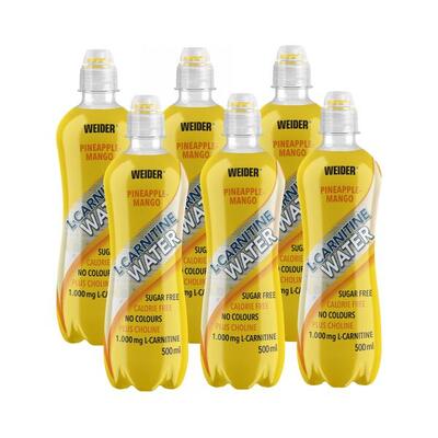 Weider l-carnitine water (6x500ml) lemon-starfruit
