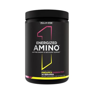 Rule1 r1 energized amino (30 serv) peach mango - aminozuren - aminozuur-mix