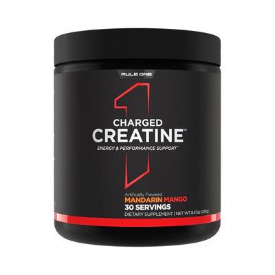 Rule1 r1 charged creatine (30 serv) mandarin mango - creatine - creatine-mix