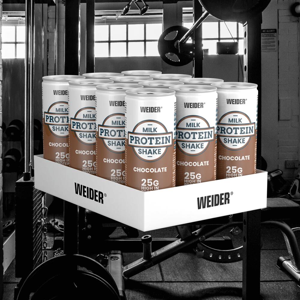 Weider Milk Protein Shake (12x250ml) Chocolate - Protéines - Protéines RTD 2/3