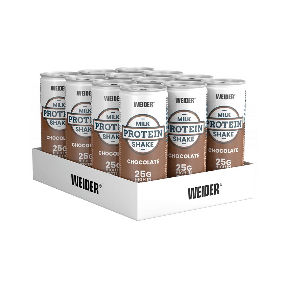 Weider - Weider Milk Protein Shake (12x250ml) Chocolate - Protéines - Protéines Rtd - Protéine - Decathlon