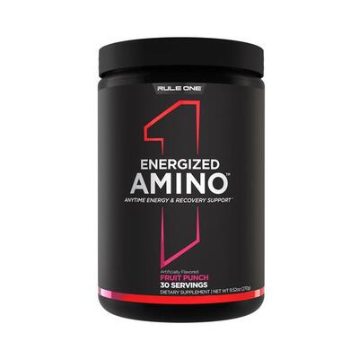 Rule1 r1 energized amino (30 serv) peach mango - aminozuren - aminozuur-mix