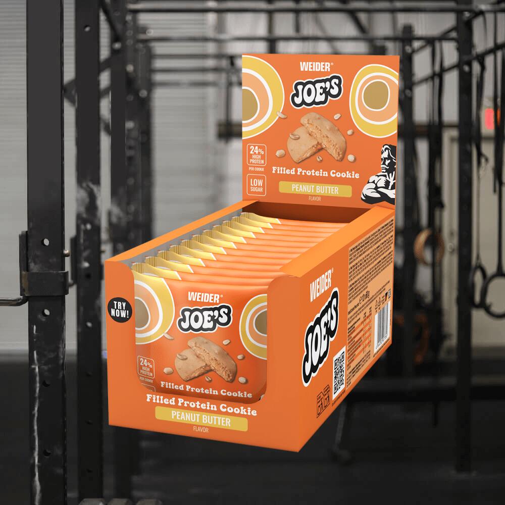 Weider Joe's Filled Protein Cookie (12x60g) Peanut Butter 2/3