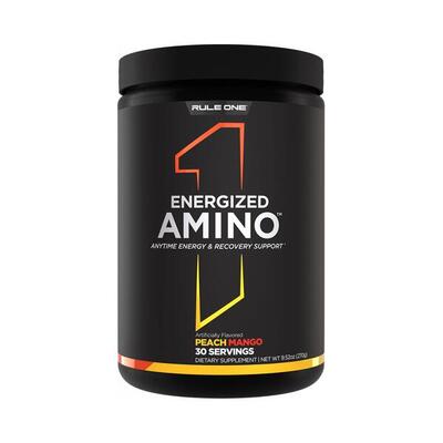 Rule1 r1 energized amino (30 serv) peach mango - aminozuren - aminozuur-mix