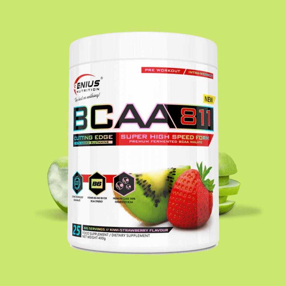 Genius Nutrition BCAA 811 (400g) Kiwi-Strawberry - Acides aminés - BCAA 2/3