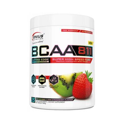 Genius nutrition bcaa 811 (400g) kiwi-strawberry - aminozuren - bcaa