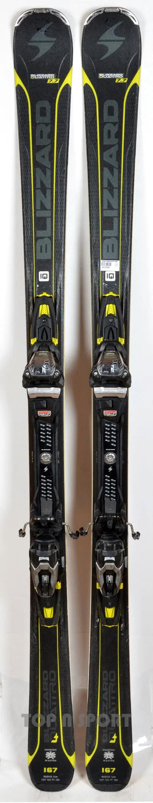 RECONDITIONNE - Skis Blizzard QUATTRO 7.7 - BON 4/5