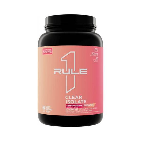 Rule1 R1 Clear Isolate (689g) Strawberry Lemonade - Proteine