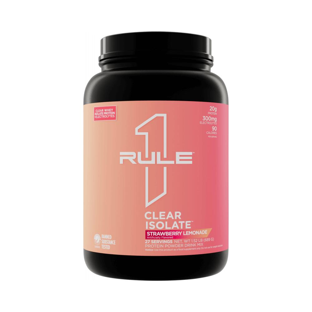 Rule1 - Rule1 R1 Clear Isolate (689g) Strawberry Lemonade - Protéines - Clear Whey - Decathlon