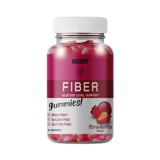 Weider Fiber Gummies (36) Strawberry - Funktionelle Lebensmittel - Superfoods