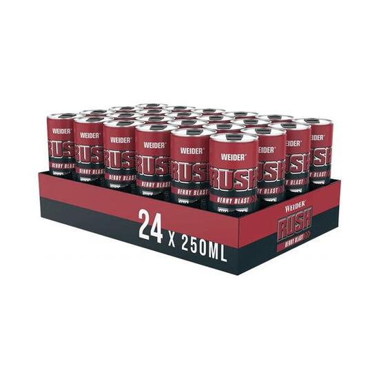 Weider Rush PWO RTD (24x250ml) Berry Blast - Pre-Workout - Pre-Workout Booster