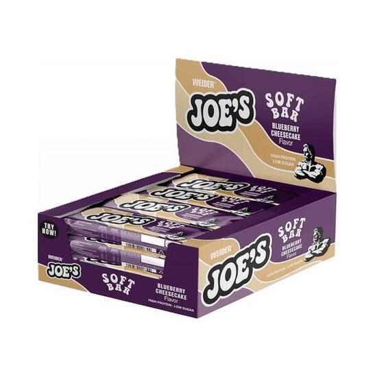 Weider Joe's Soft Bar (12x50g) Blueberry Cheesecake - Riegel - Protein-Riegel