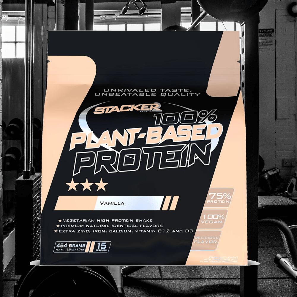 Stacker2 100% Plant-Based Protein (454g) Vanilla - Protéines 2/3