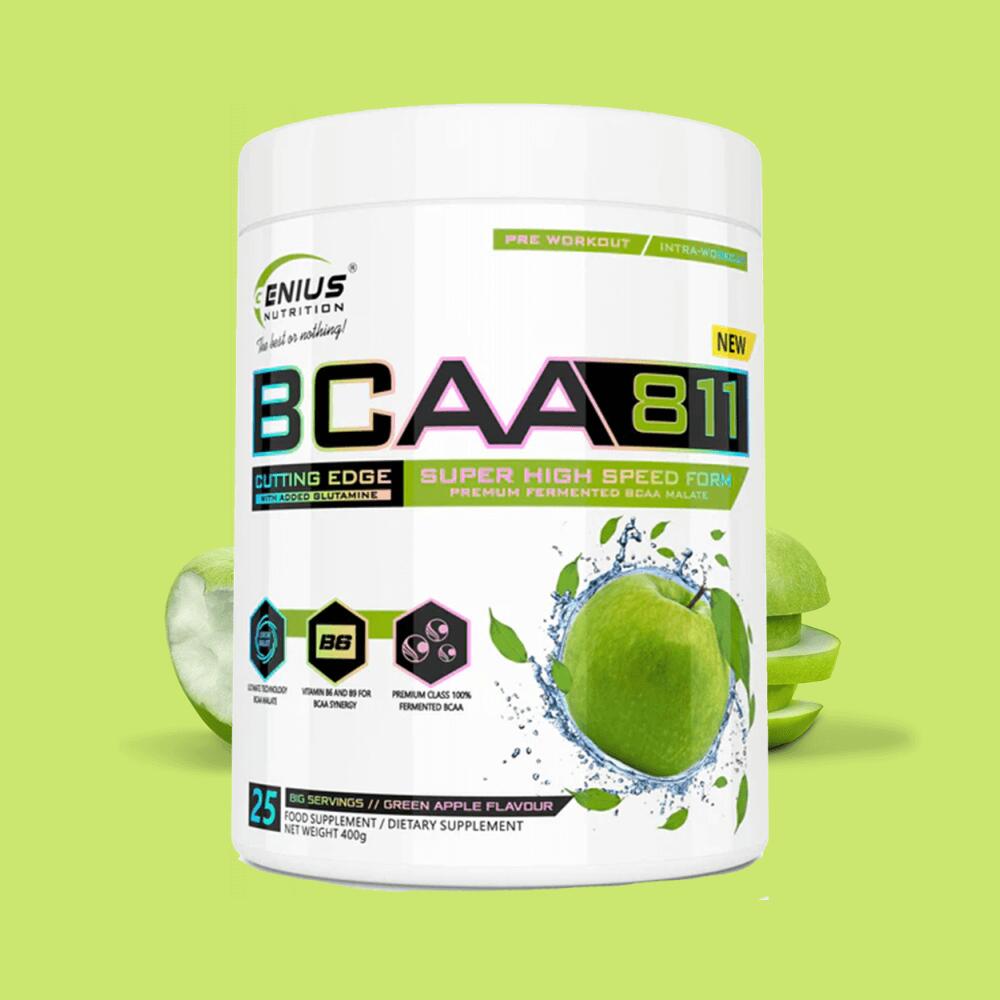 Genius Nutrition BCAA 811 (400g) Green Apple - Acides aminés - BCAA 2/3