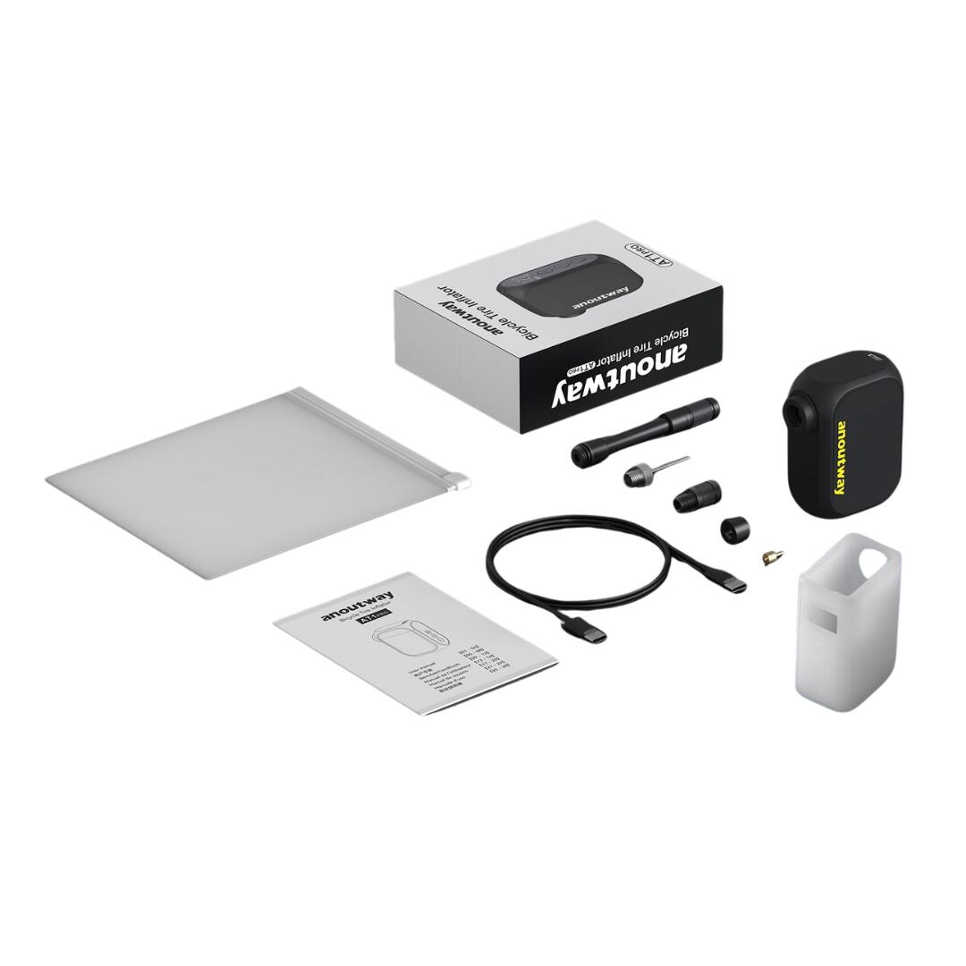 Mini pompe électrique avec manomètre digital, compresseur léger et compacte 2/2